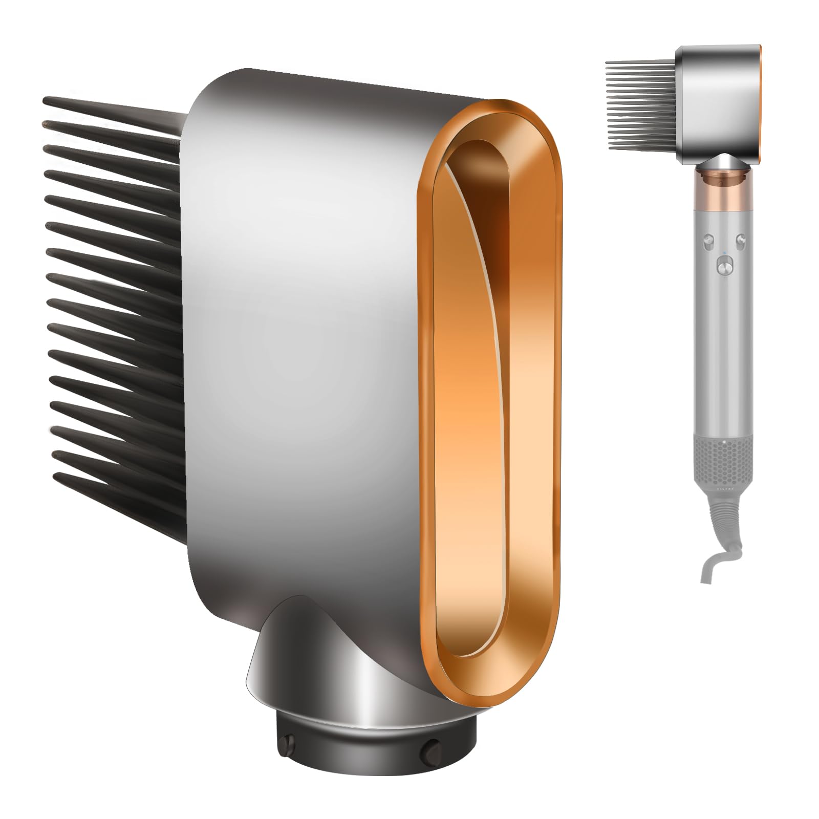ZEPHBLOW Wide-Tooth Comb Attachment for Dyson Airwrap HS01/05,Pre-Styling Dryer Brush for Curly Coily Hair, Replacement Part for NO.971894-03
