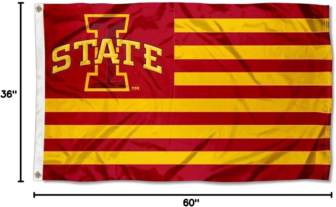 Iowa State Cyclones Stars and Stripes Nation Flag - Image 8
