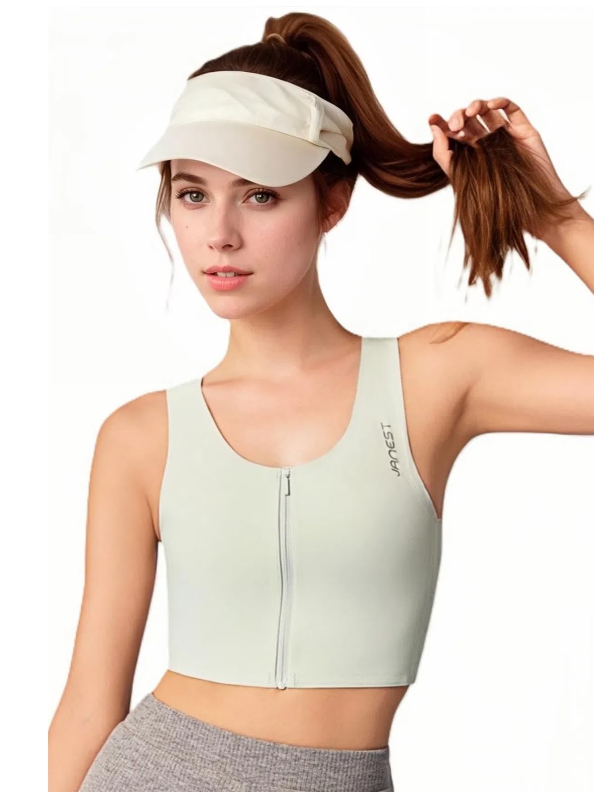 JANEST Chest Binder for Women,Traceless Binder Trans,Transgender FTM Swim Binder Bra，Comfortable Breast Binder Tank top