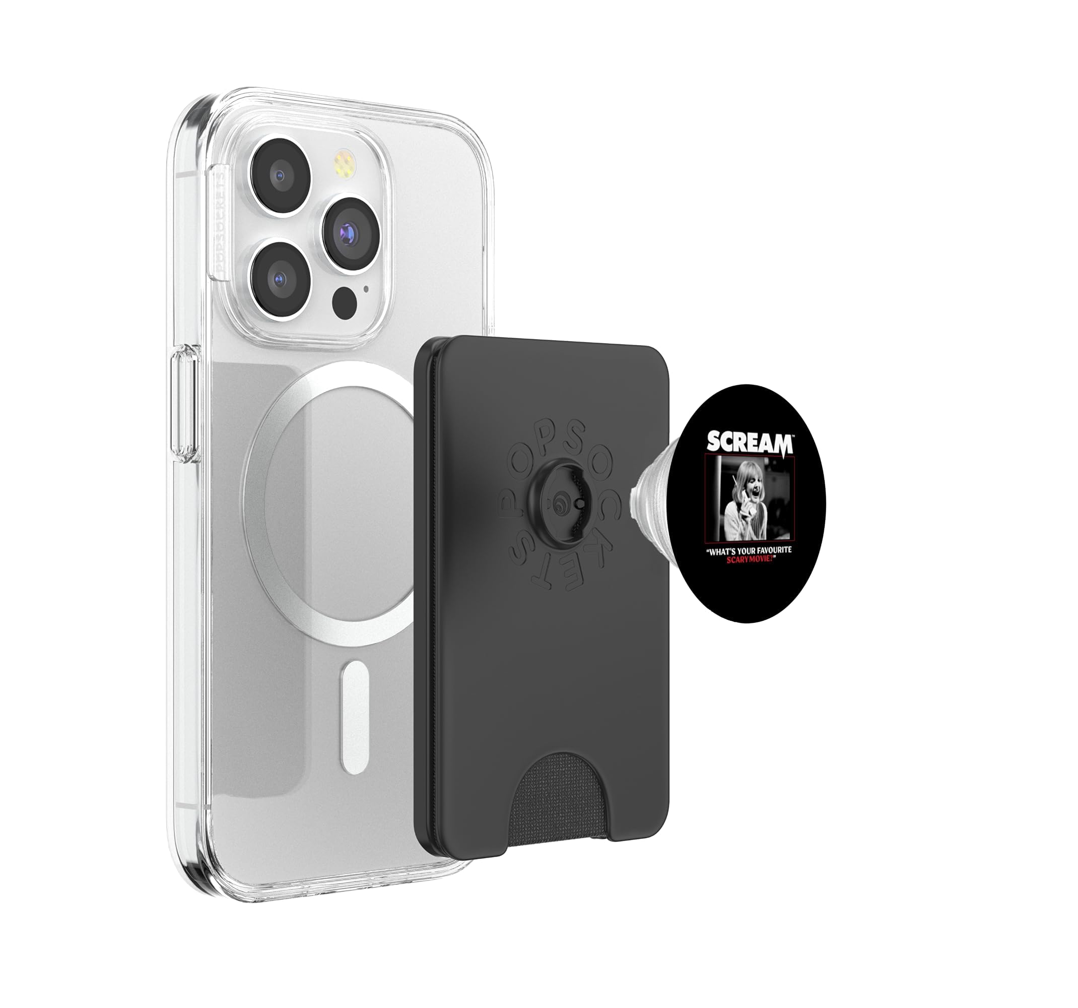 Scream Official Ghostface Classic Slasher - Película de Terror PopSockets PopWallet para MagSafe