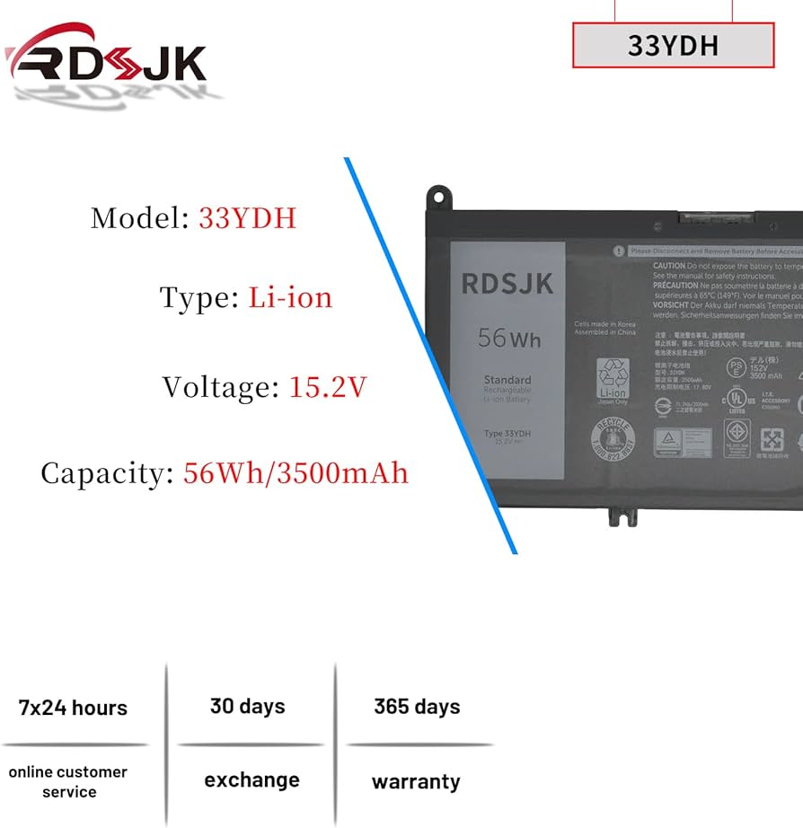 Amazon.com: 33YDH Laptop Battery for Dell Inspiron 15 7577 17 7773 Amazon.com: 33YDH Laptop Battery for Dell Inspiron 15 7577 17 7773