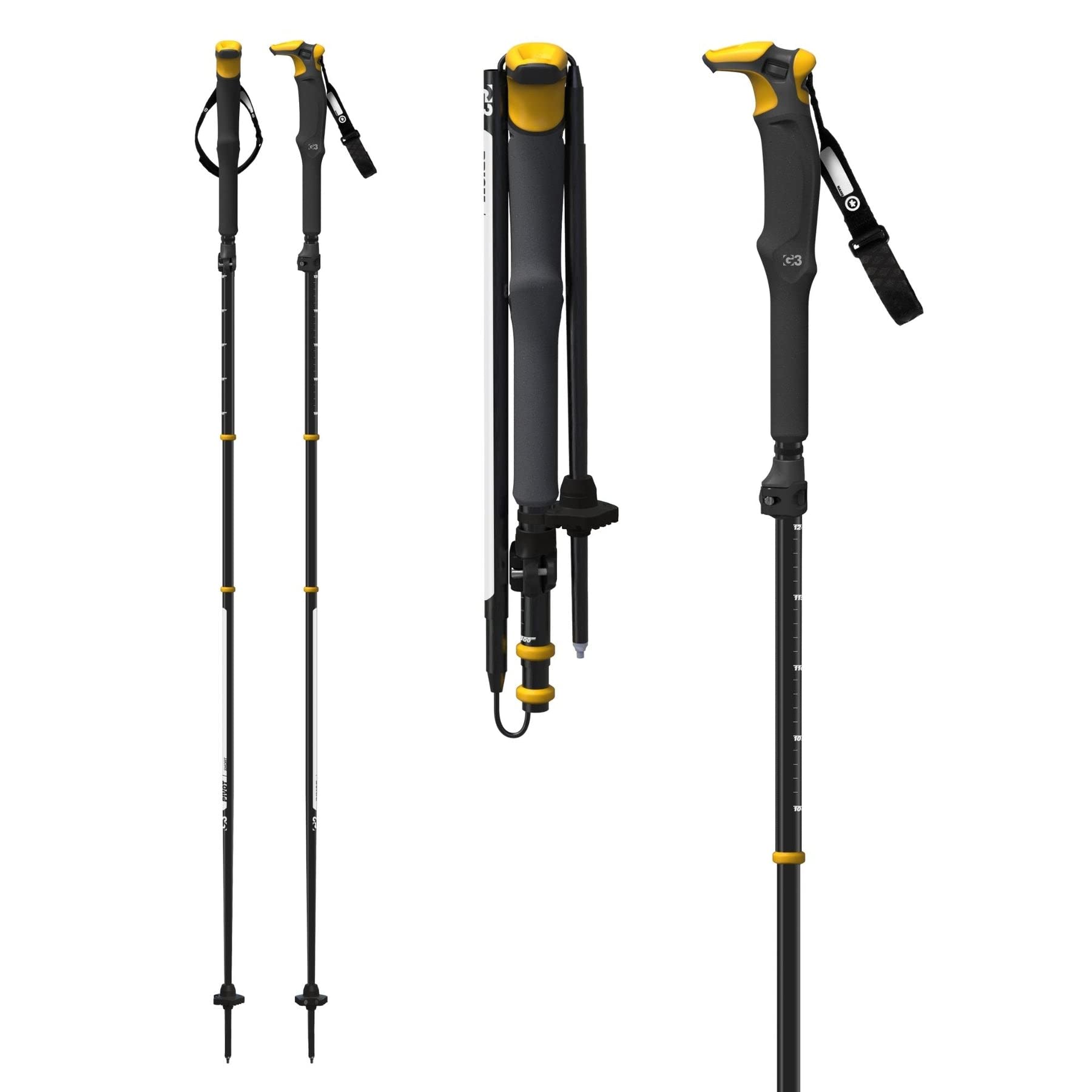 G3 PIVOT LONG トレッキングポール 黒/黄色 G3 PIVOT LONG トレッキングポール 黒/黄色
