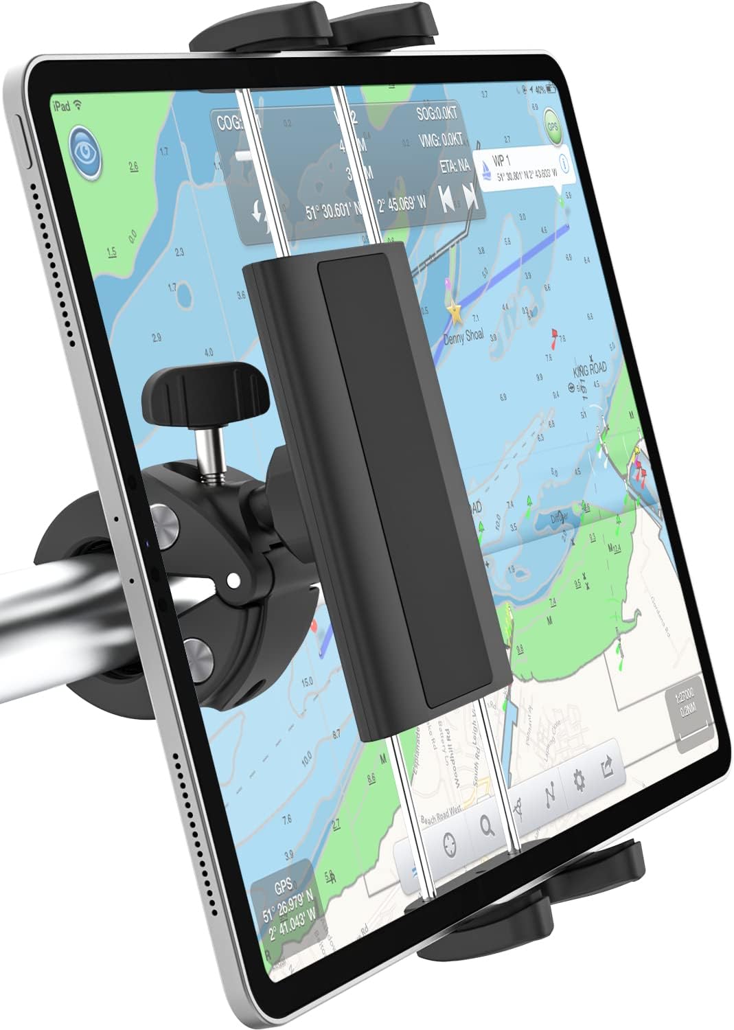 Aozcu Boat Tablet Holder, Marine Tablet Mount for Boat Helm, Sail Boat