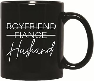 Humorous Gifts for Couples Boyfriend Fiance Husband 11oz 15oz Black Coffee Mug
