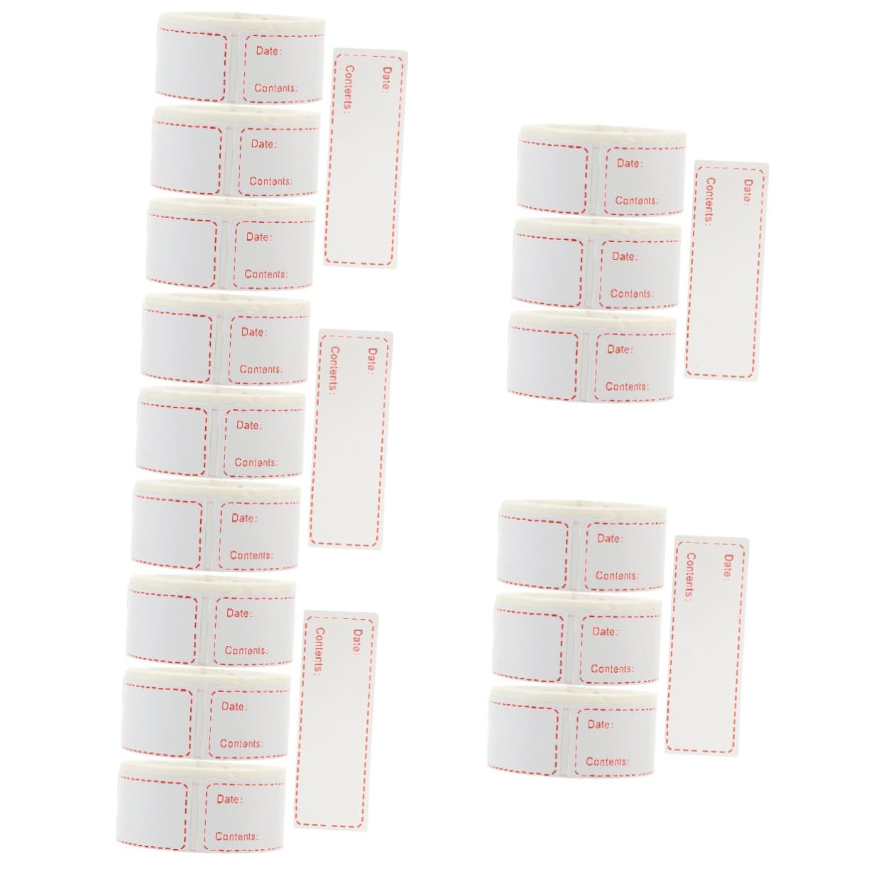 Angoily 15 Rollos Etiquetas Removibles para Alimentos Pegatinas Adhesivas para Cocina y Enlatado Organización y Restaurante