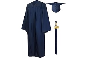 Matte Graduation Cap and Gown Set 2024