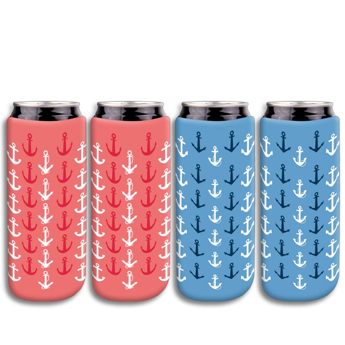 Buy Boat AnchorSlim Can Cooler,12oz Slim Cans, for Michelob Ultra, Red