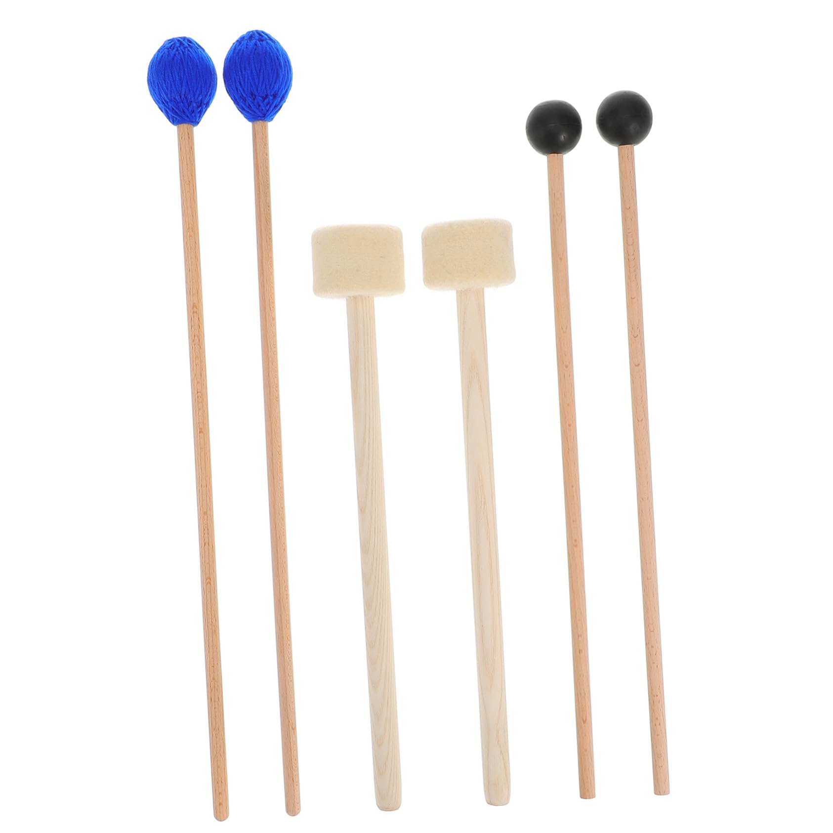 Mazos de Hilo de Percusión de Madera 6 Piezas Agarre Cómodo y Resistente para Actuaciones y Aprendizaje Musical en Instrumentos de Percusión