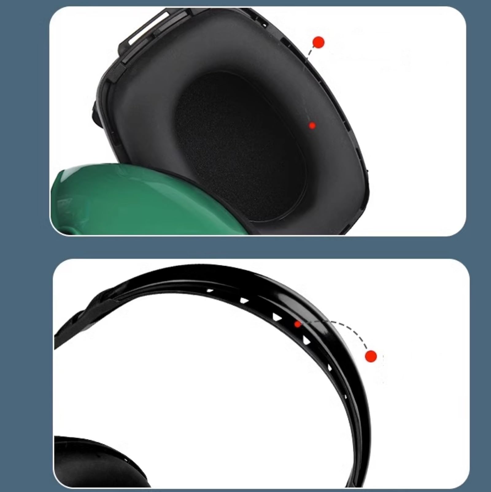 Cuffie Antirumore,Snr 34 Db Cuffie Antirumore per Ambito Lavorativo,Cuffie Antirumore Regolabili,Attenua i Rumori e Protegge l’udito, Ldeale sul Lavoro e nella Vita Quotidiana(C)