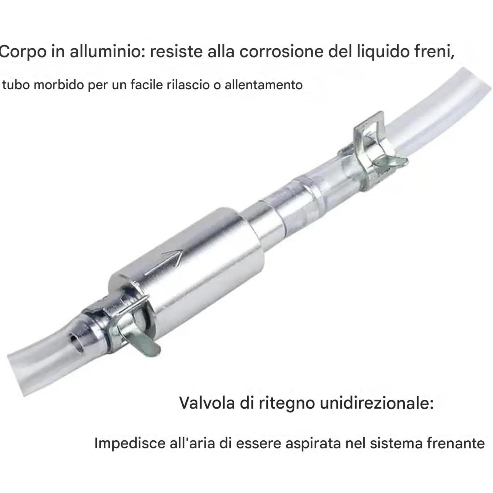 Generico Brake Bleeder Hose - Fluid Bleeding Tube for Motorcycle Car Hydraulic Systems | Clear PVC Line with Way Valve, Leak Resistant Design, Easy Air Removal Tool for Brake Clutch Maintenance