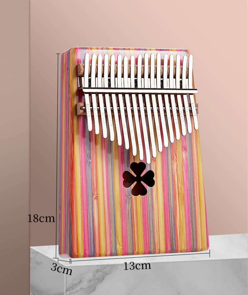 Fingerklavier, Daumenklavier mit 17 Tasten, tragbares Mbira-Fingerklavier, geeignet für Kinder und Erwachsene