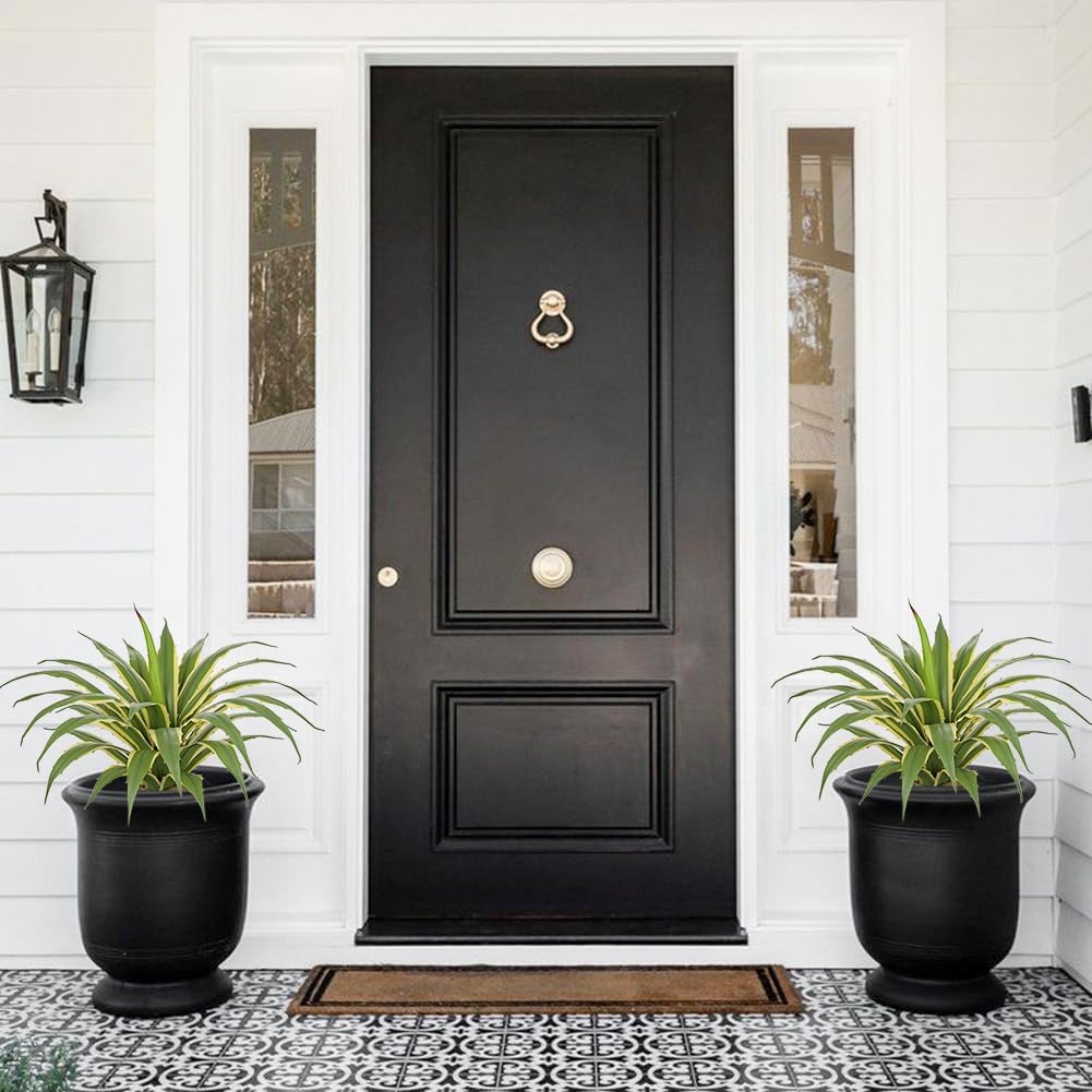 Hollyone Large Artificial Agave Plants 16.9" Tall Fake Agave Plant in Black Pot with Real Stone Pebbles Faux Succulent Aloe Tropical Plants Potted for Indoor Outdoor Home Patio Garden Decor - Image 6