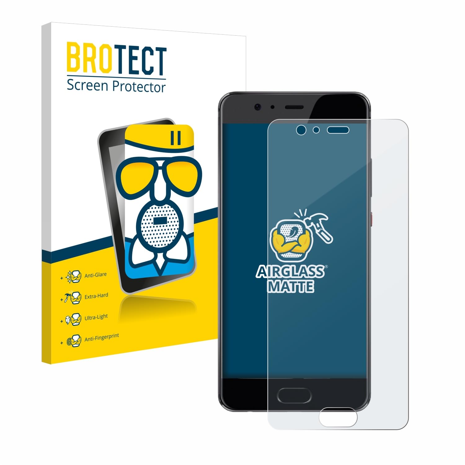 Brotect AirGlass Pellicola Opaca Anti-Riflesso Per Huawei Mate 10 Lite - Durezza 9H, Made In Germany - 2