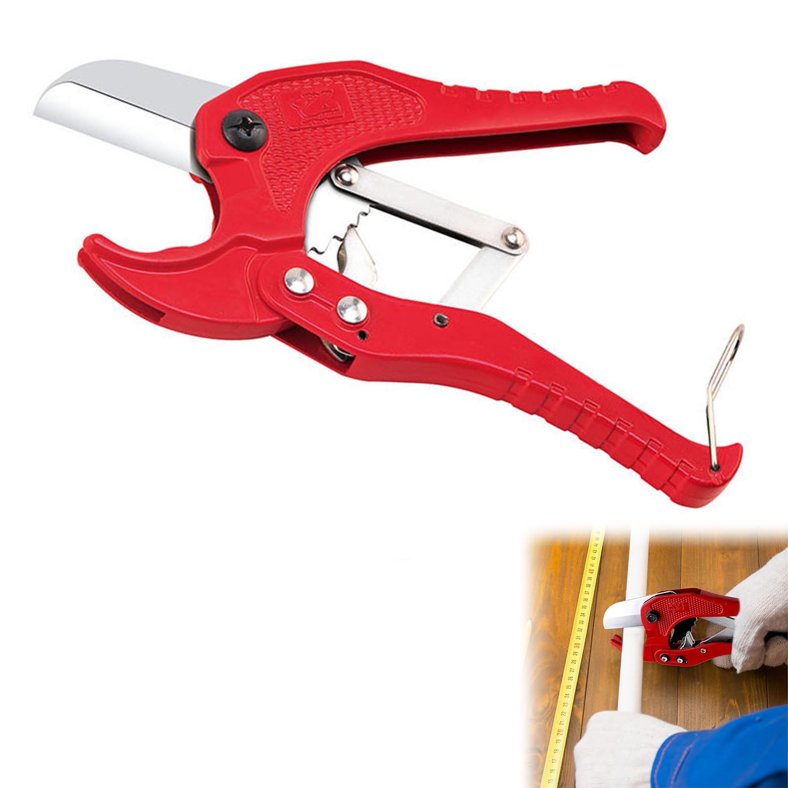 Plastic Pipe Cutter,PVC Cutter,Ratchet Type Pipe Cutter,PVC Pipe Cutter Scissors for Cutting,Multilayer Tubes for Cutting PVC Plastic Pipes