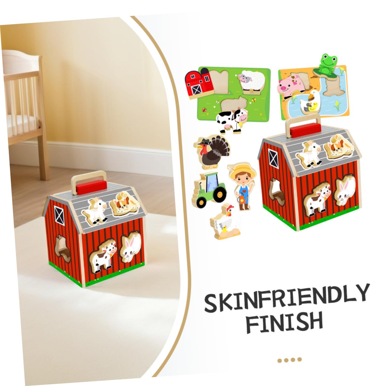 Puzzle de Cabane en Bois pour Garçon et Filles, Assemblage sans Colle | 1 Set, Design Interactif, pour Interaction Parent-garçon et Filles et Famille, Jouet Éducatif Montessori