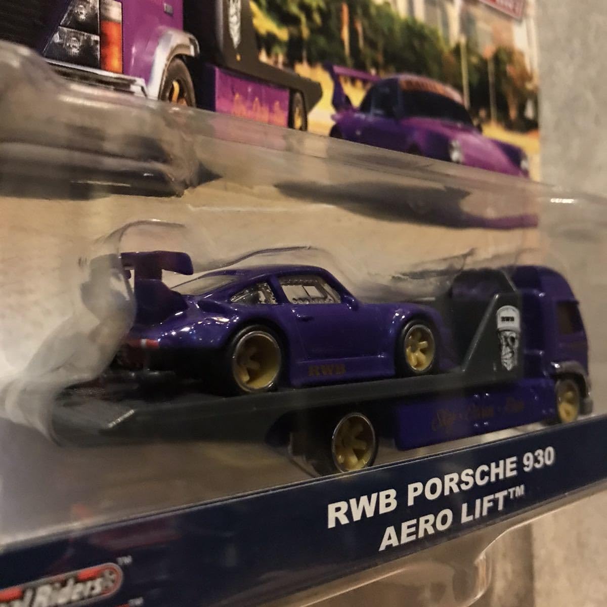 チームトランスポートRWB ポルシェ930 エアロリフト ホットウィール チームトランスポート RWBポルシェ930 ＆ エアロリフト