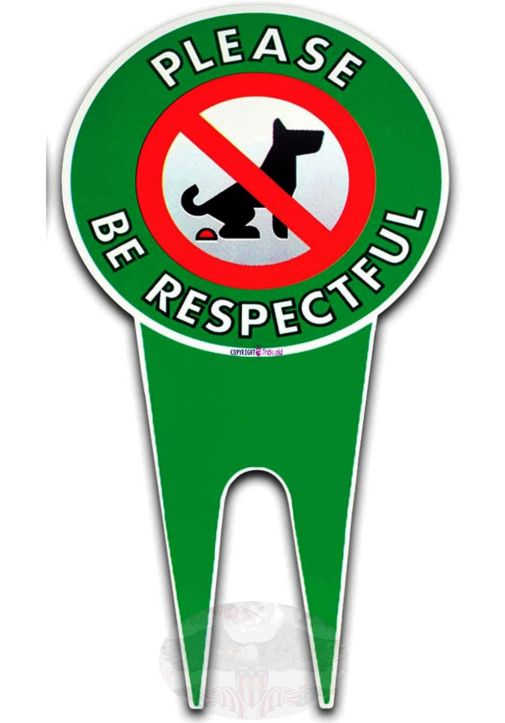 Buy Art lawn decoration No Poop Dog Signs Stop Dogs from Pooping On