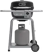 Churrasqueira a gás Charbroil Bistro Pro para pequenos espaços e pátios, preta - 25302161