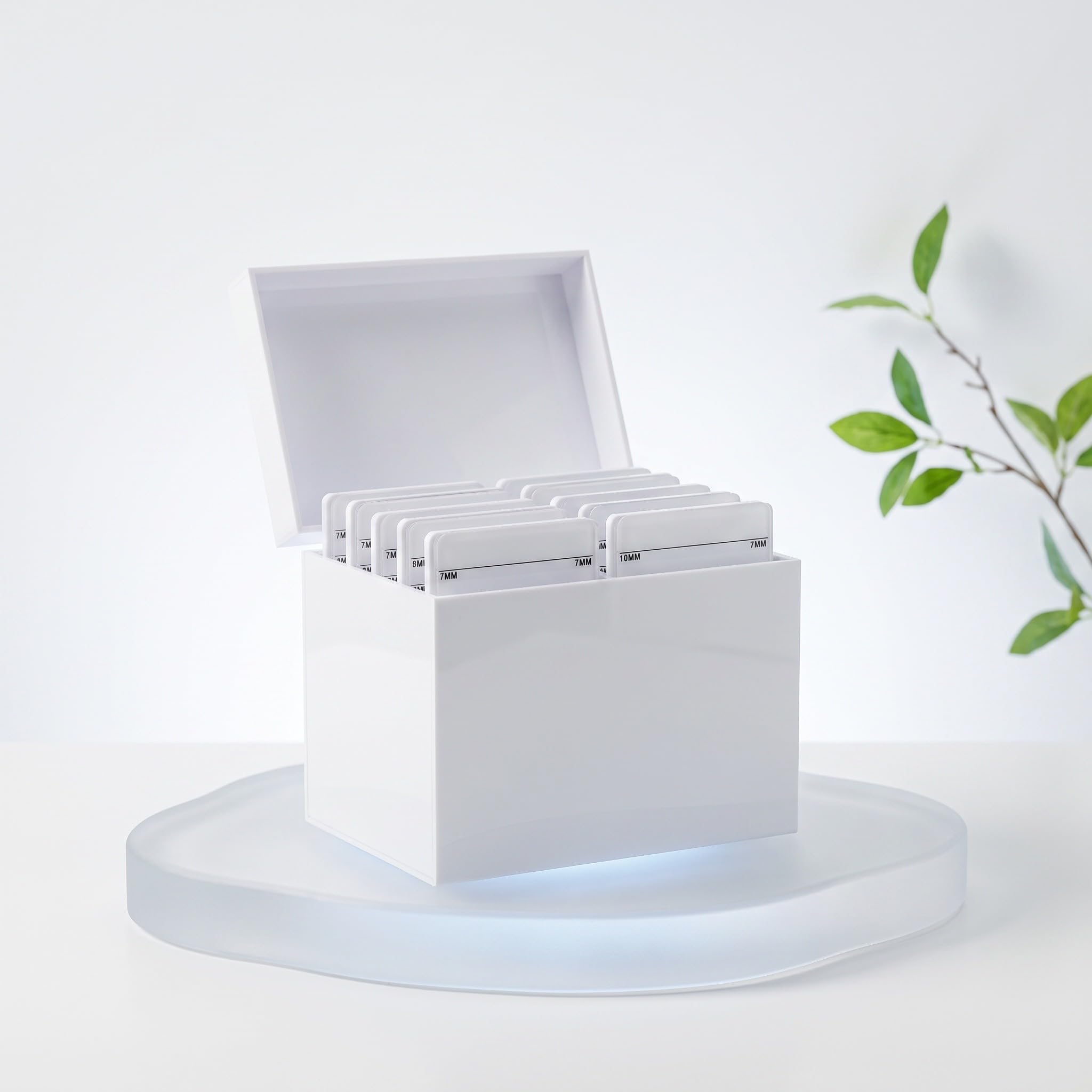 Veemoon Aufbewahrungsbox für Wimpern aus Acryl, Wimpernhalter und