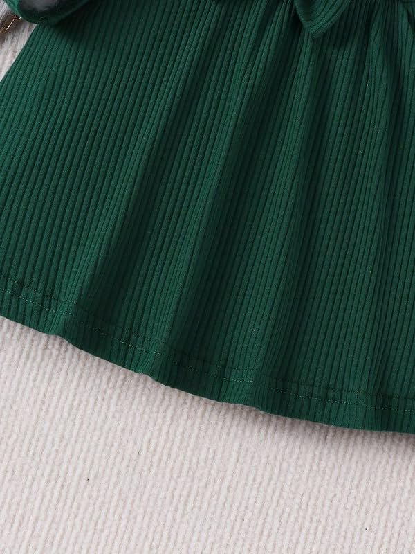 Image of Niren Enterprise Green Siskin Button Front Baby Girl Frock