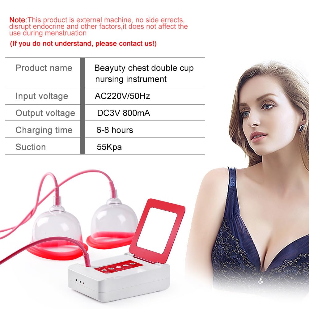 Masajeador de Pecho eléctrico, Extractor de Leche eléctrico con Control Remoto, Ventosa Doble, Carga USB y Ajuste de 5 velocidades.,A
