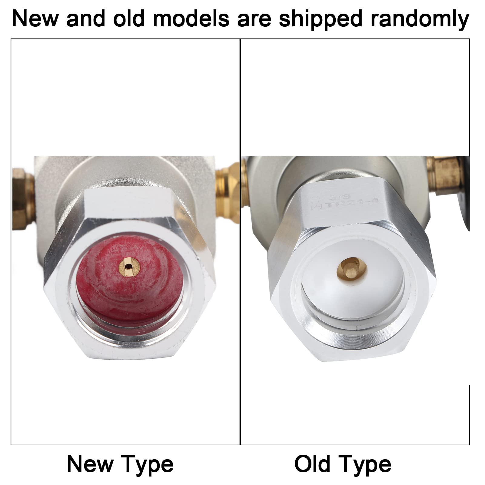Zerodis Régulateur de gaz CO2 Régulateur de Pression 2 en 1 Soda avec Adaptateur 3 / 8in à TR21.4