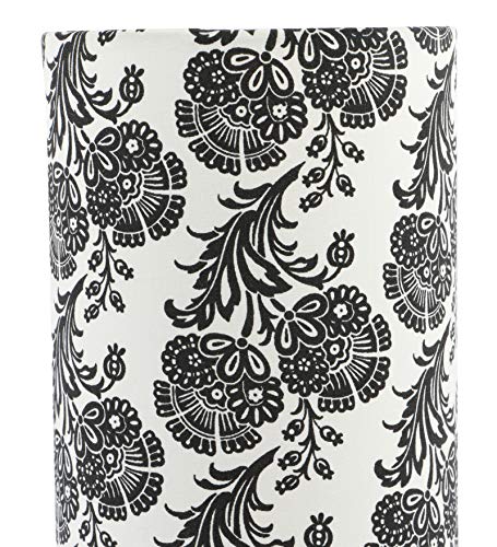 Image of tu casa Mangowood Square Block Style Table Lamp for Home Decoration, Bedroom, Living Room, Lounge, Office, Festival Gifting, Study Table (Filigree Design Print)