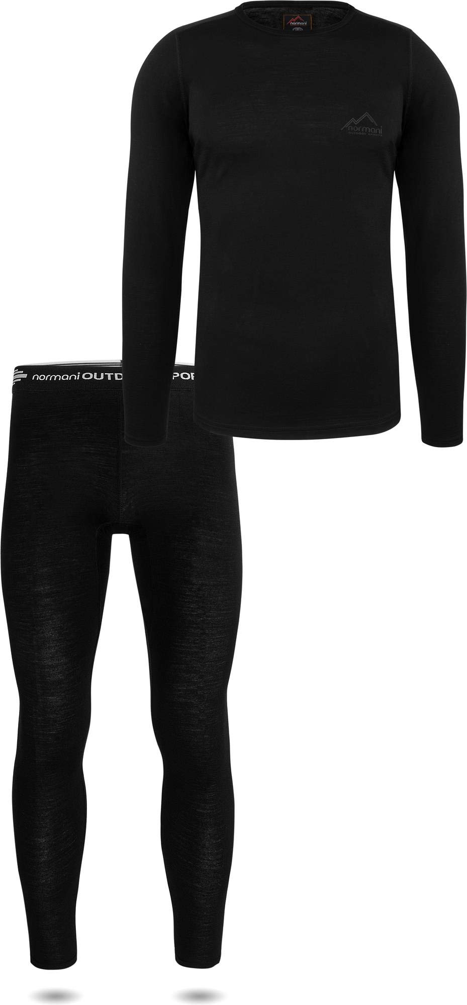 normani Herren Merino Unterwäsche-Set Garnitur (Unterhemd und Unterhose) 100% Merinowolle Thermounterwäsche Ski-Funktionsunterwäsche