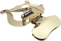 Vista 3 de Soporte para trompeta de lira de marcha con clip de lira para trombón de trompeta (chapado en oro)