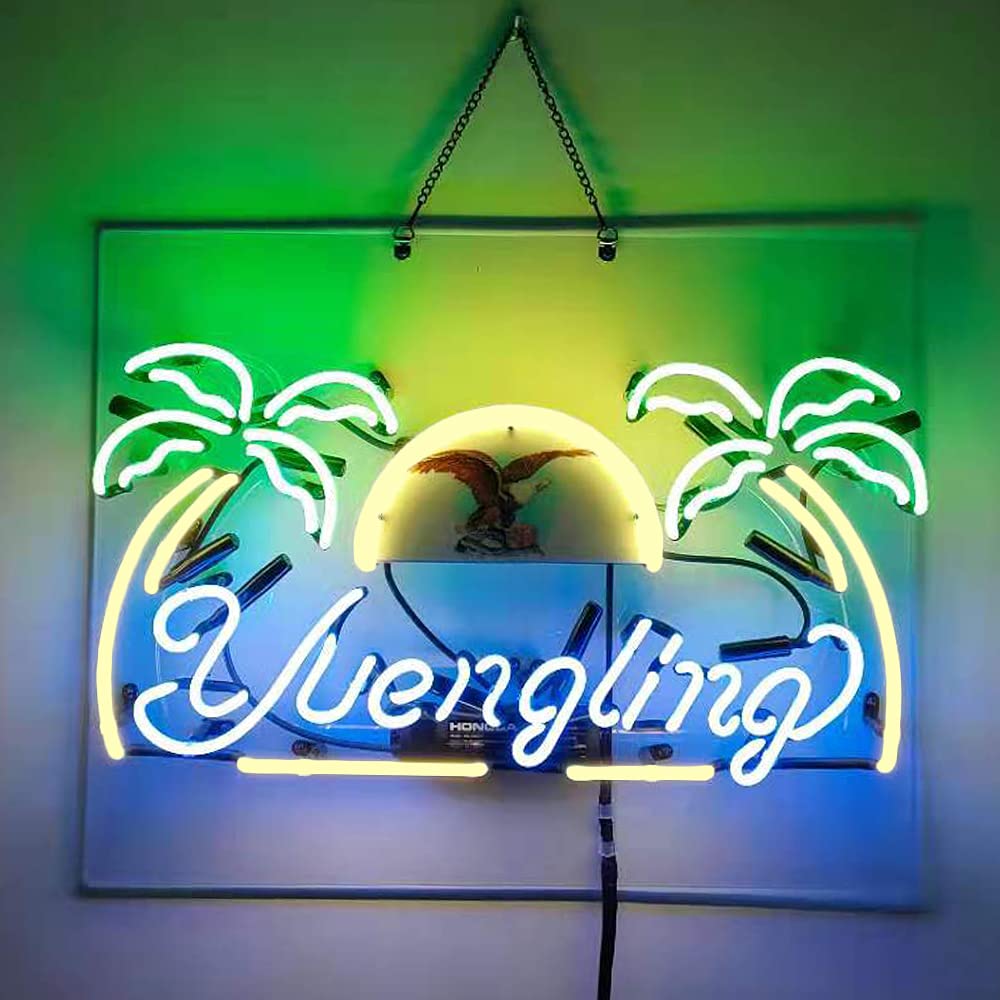 Yuengling Lager Neon Light Sign Real Glass Beer Bar Pub Party Room