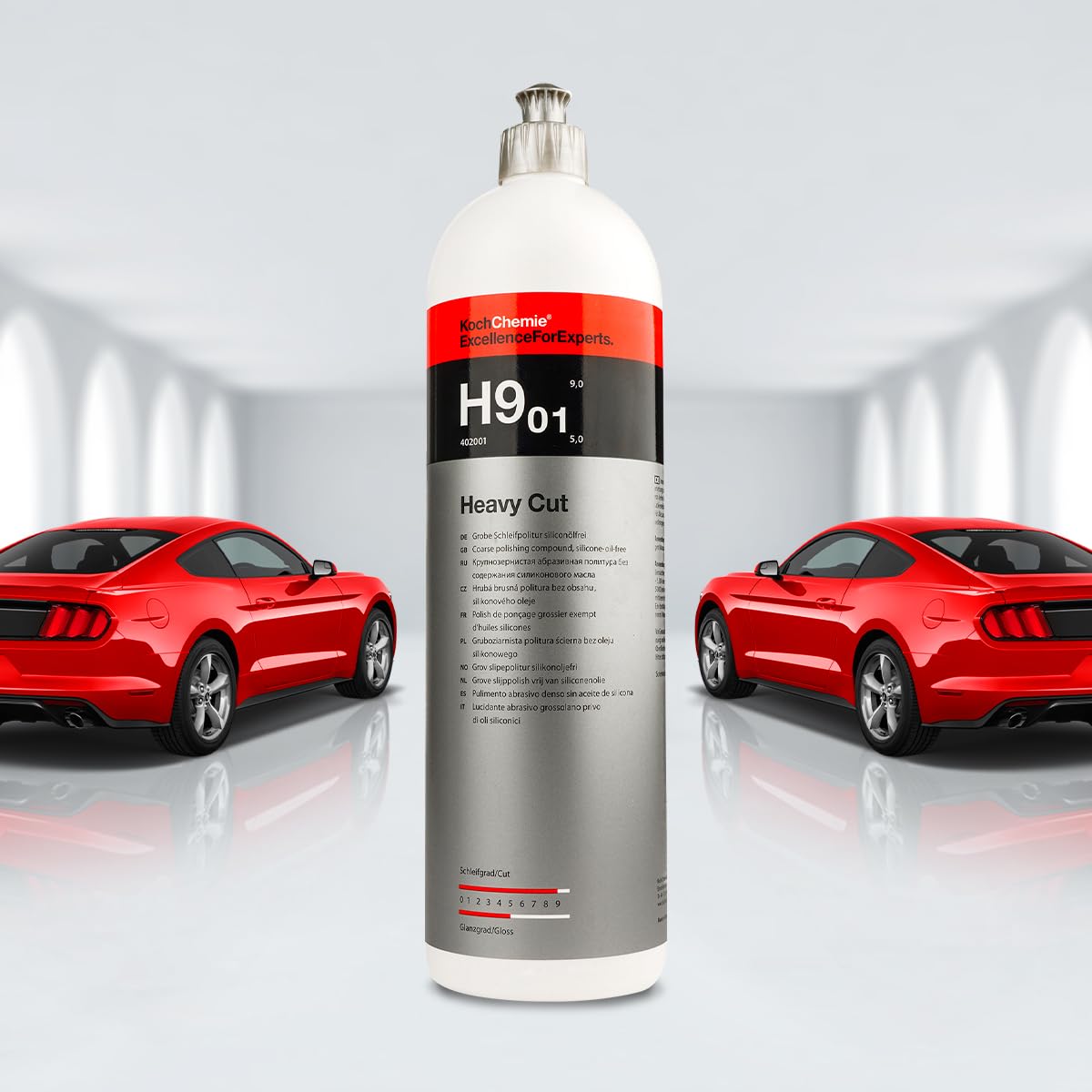 KOCH CHEMIE H9.02 Heavy Cut gruba politura szlifierska, nie zawiera oleju silikonowego, 1 litr