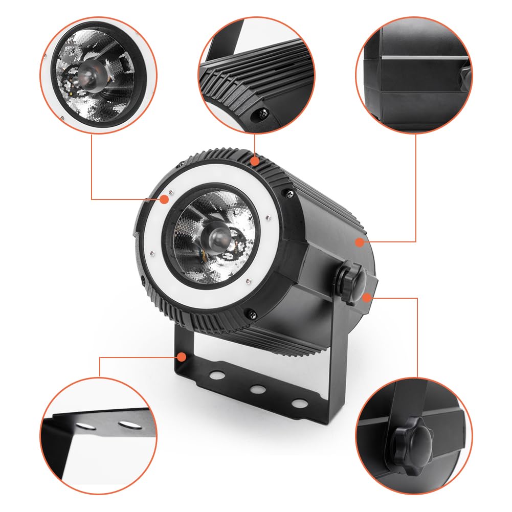 40W RGBW 4 in 1 LED Pinspot + 24 Luci da Palco SMD RGB LED Par DMX-7/11CH Luci DJ Luce da Festa Faretto per Bar, Feste, Matrimoni, Discoteca, Teatro, Halloween