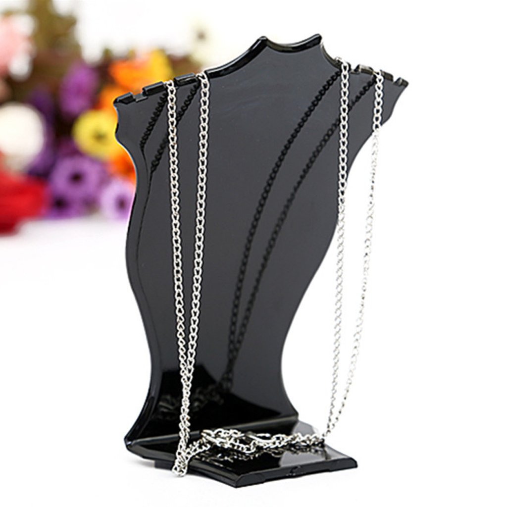 Expositor de Busto de joyería FBHSY para Collares y Pendientes Largos con Orificios para Las Orejas