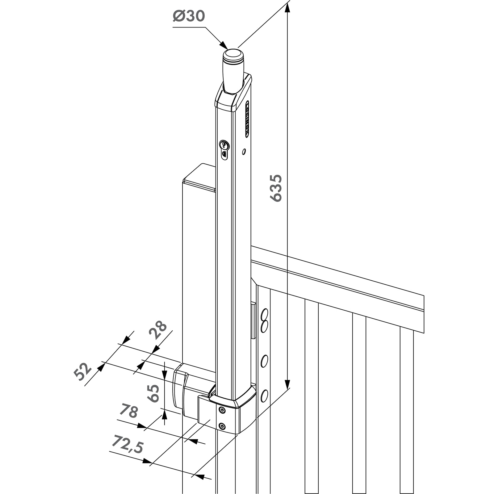 Locinox kindersicherer Magnetriegel Guardima-FM-GSZ