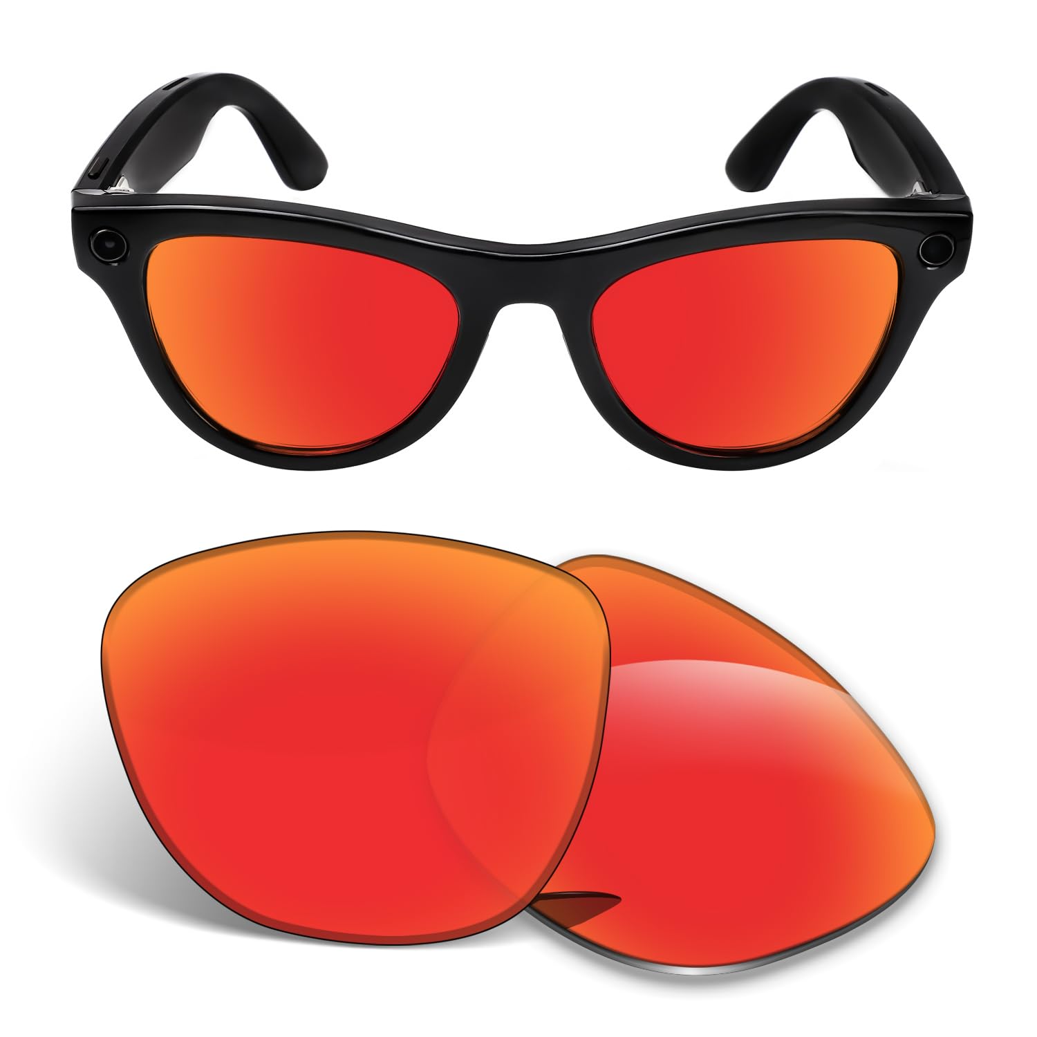 Lenti di ricambio da 1,5 mm compatibili con occhiali da sole Ray-Ban Meta Skyler RW4010 da 52 mm