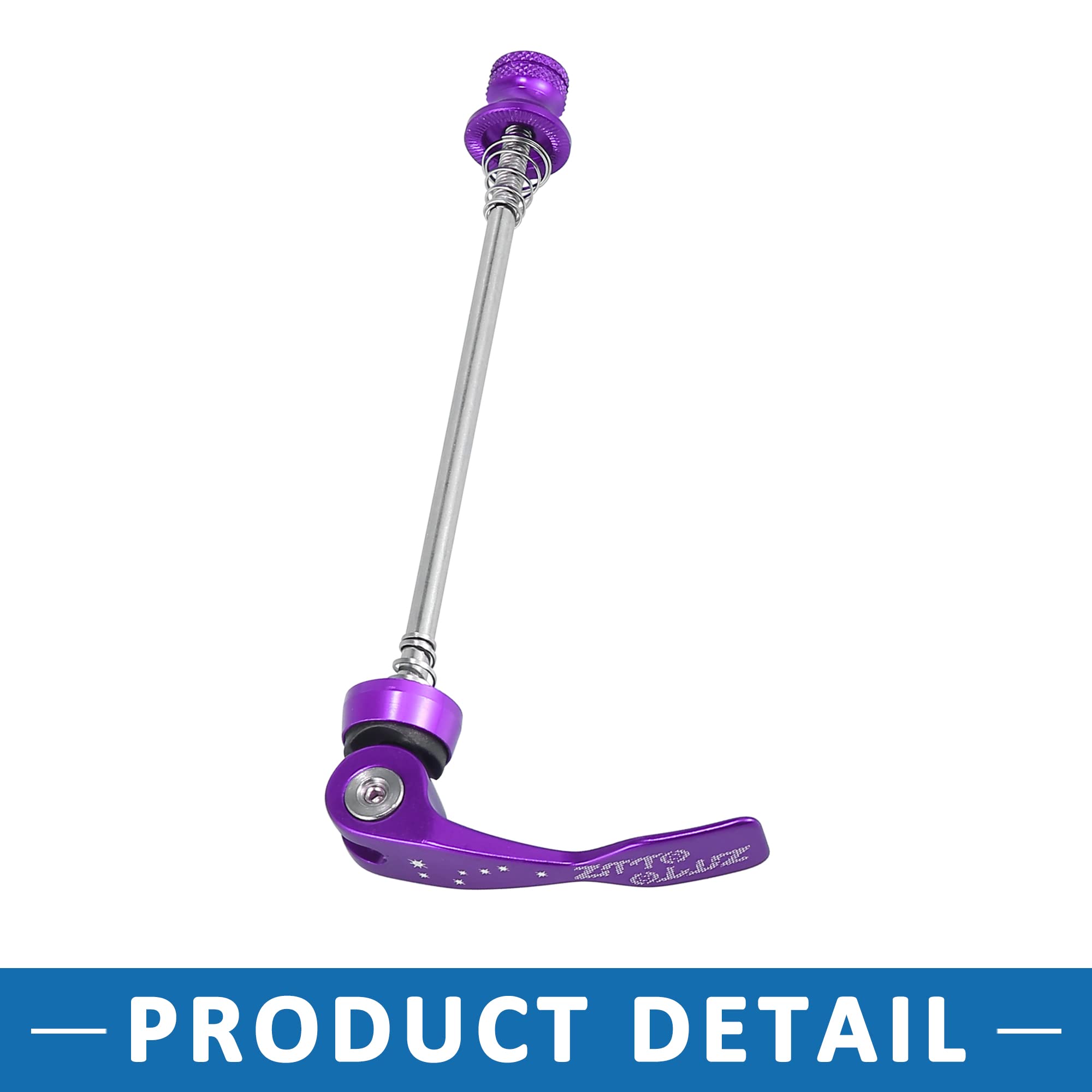 ABSOPRO Bici Rapida Rilascio Leva Spirale Assale Ruota Mozzo Viola 2 Set