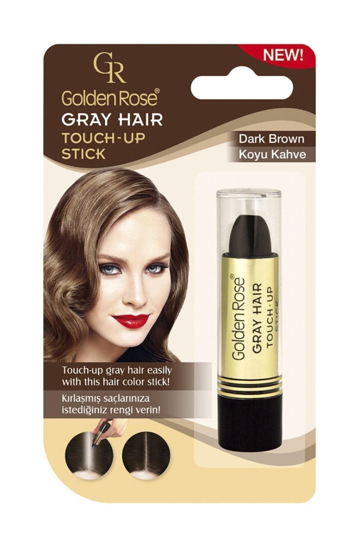 Golden Rose Gray Hair Touch-up Beyaz Saç Kapatıcı Stick (Koyu Kahve)