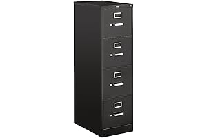 4-Drawer File Cabinet with Lock for Letter Sized Documents