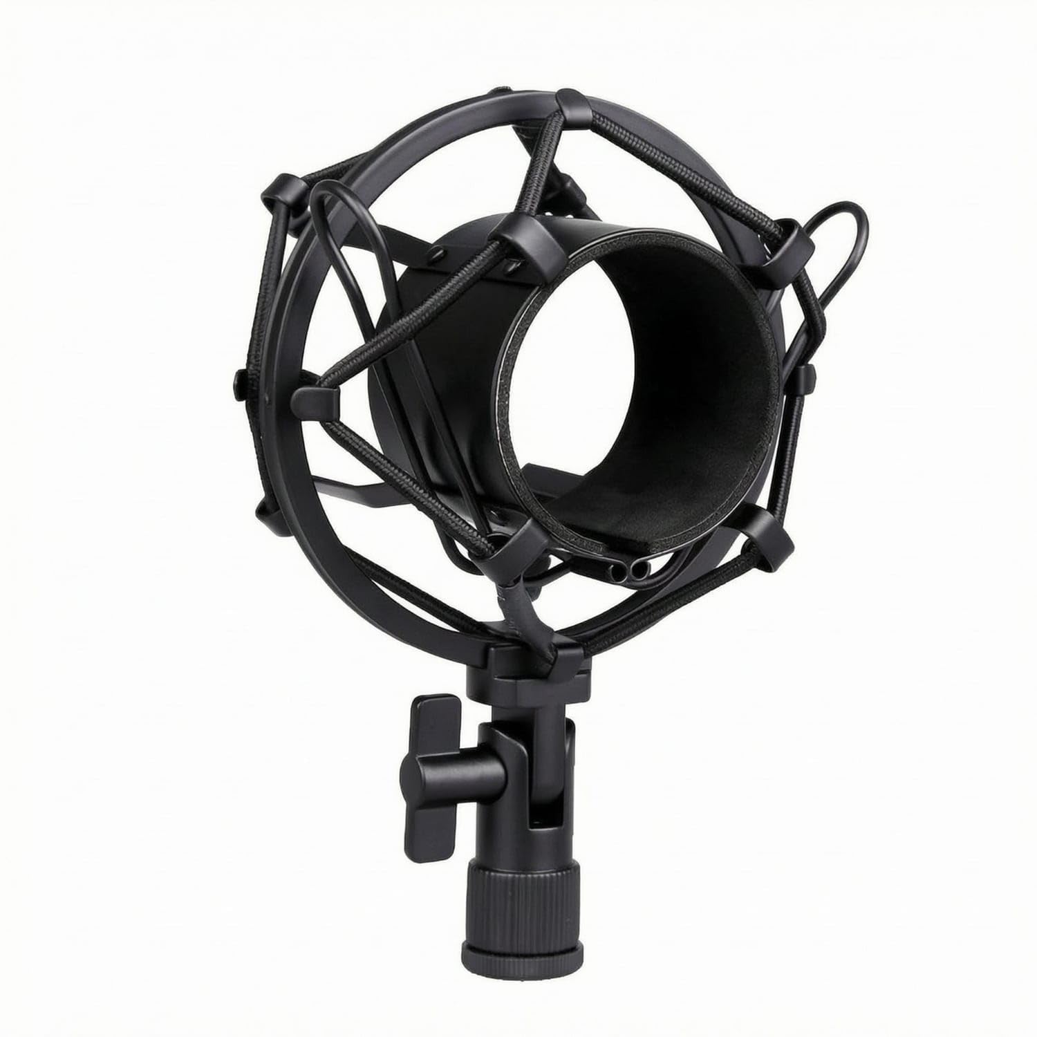 45-52 Mm Audio Device Shock Mount Threaded Base Condenser Mic Shock Mount Metal Adapter Elastic Mic Holder, Black-image-8