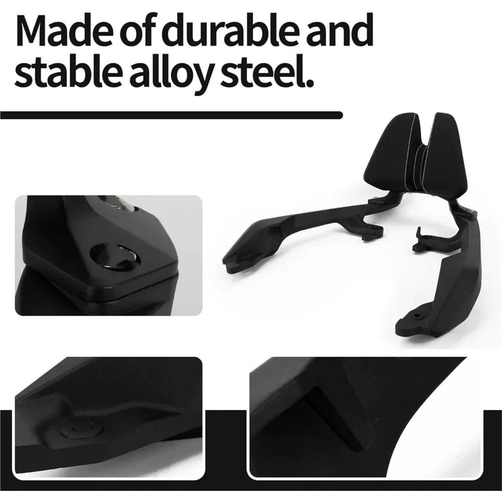 Sissy Bar Amovible Coussinet de Dossier Coussin de Dossier de siège Passager pour Moto Honda Forza 750 XADV 750 X-ADV 750 NC750 2021-2024