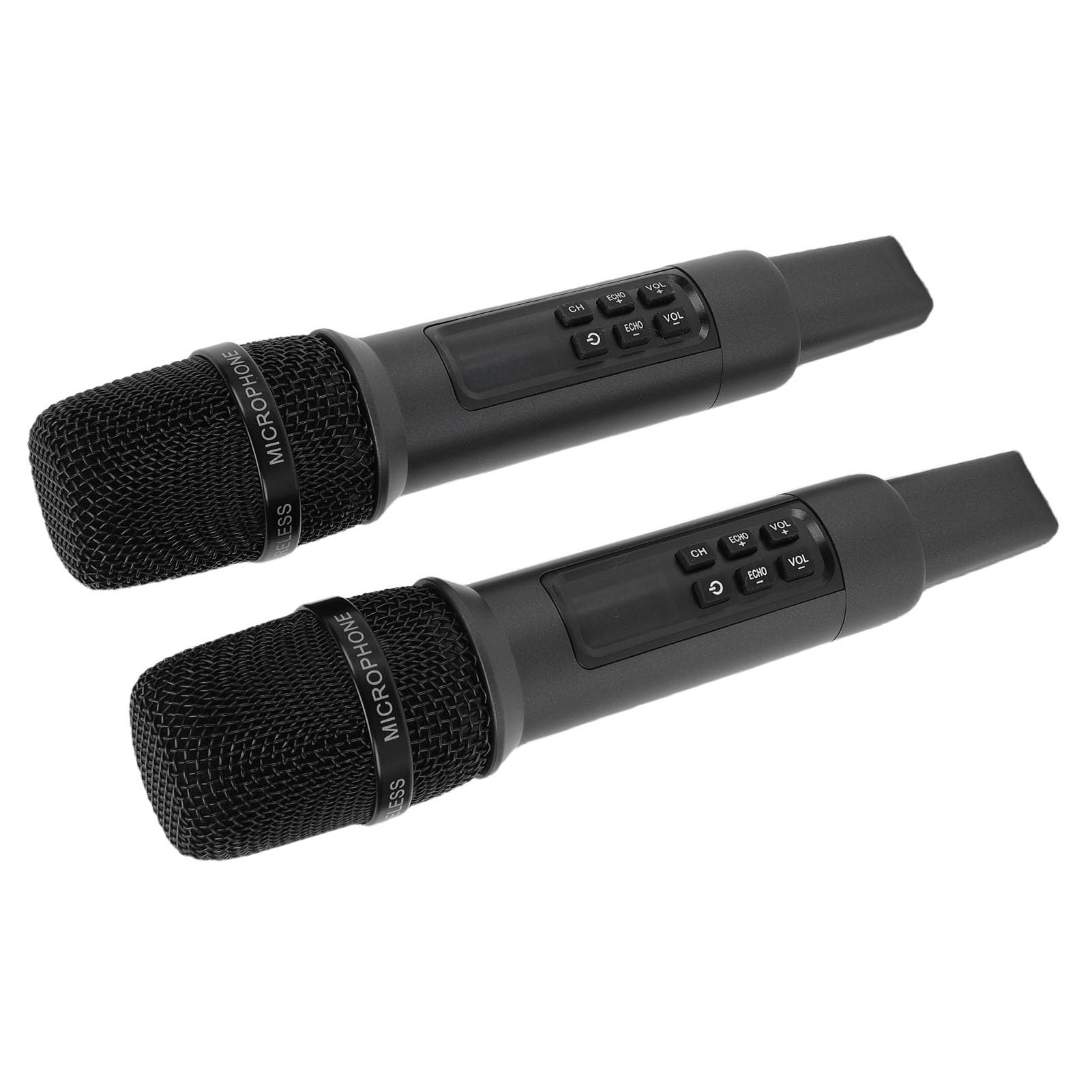 CCYLEZ Drahtloses Doppelmikrofonsystem mit Empfänger, Typ-C-Ladeanschluss, Dynamisches Karaoke-Mikrofonset für Gesang, Live-Streaming, Heimpartys, Redner