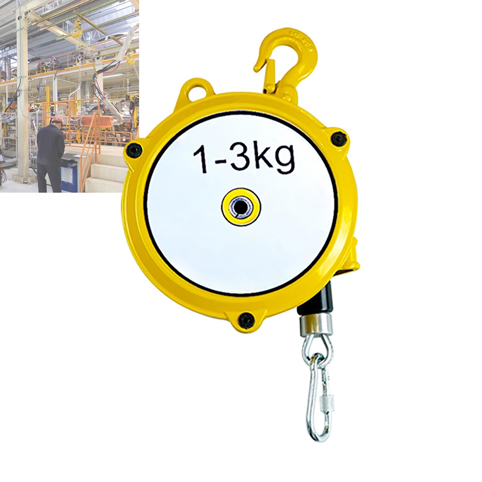 Retractable Spring Balancer, Spring Balancer Holder 1.5m 1-60kg(1-3kg)