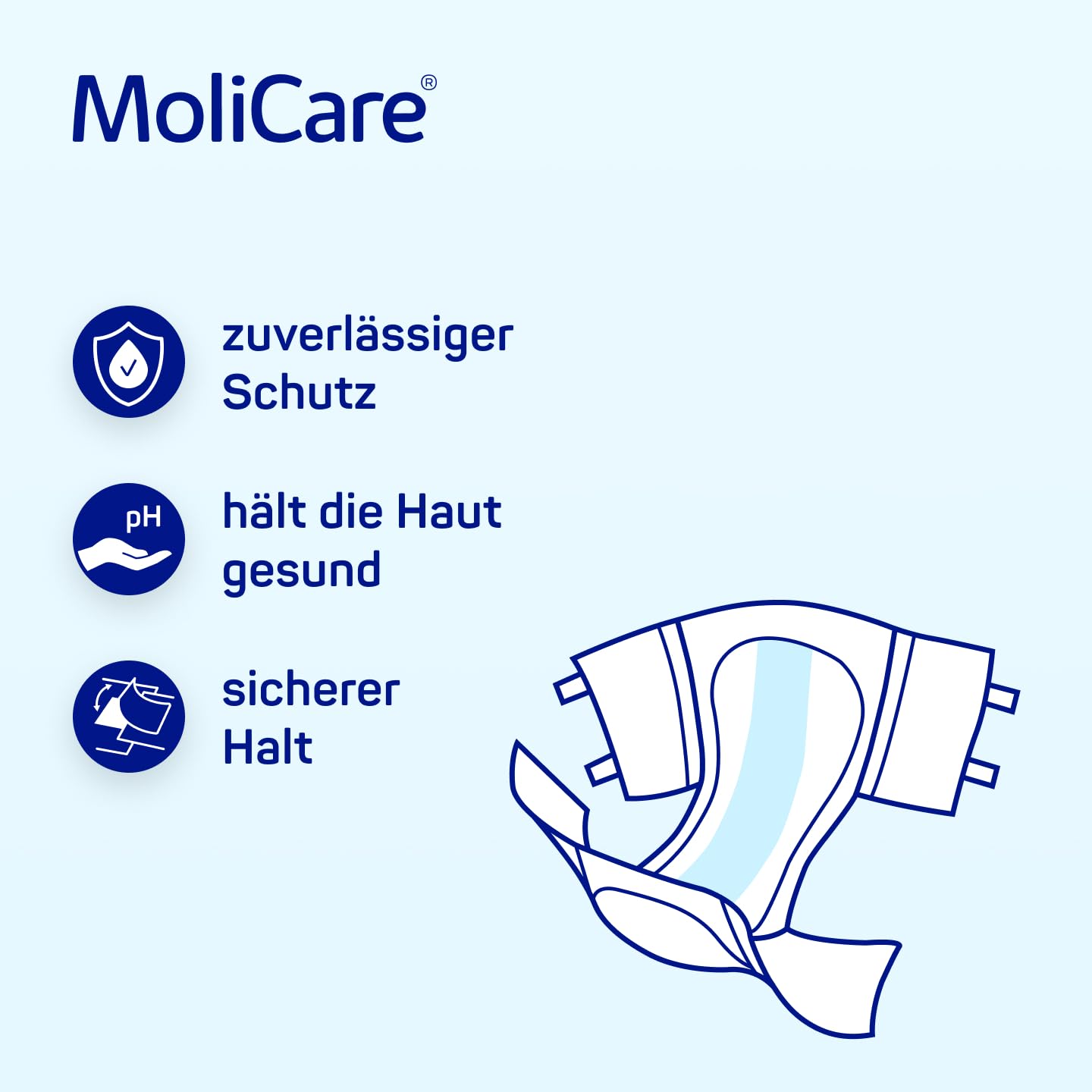 MoliCare® Slip Day - Windeln für Erwachsene bei schwerer Harn- und Stuhlinkontinenz am Tag | zuverlässig, komfortabel & diskret | Größe L (120-150 cm Hüftumfang), 90 Stück | 3 x 30 Paar, zuverlässiger Schutz bei schwerer Inkontinenz, schnelle Absorption,
