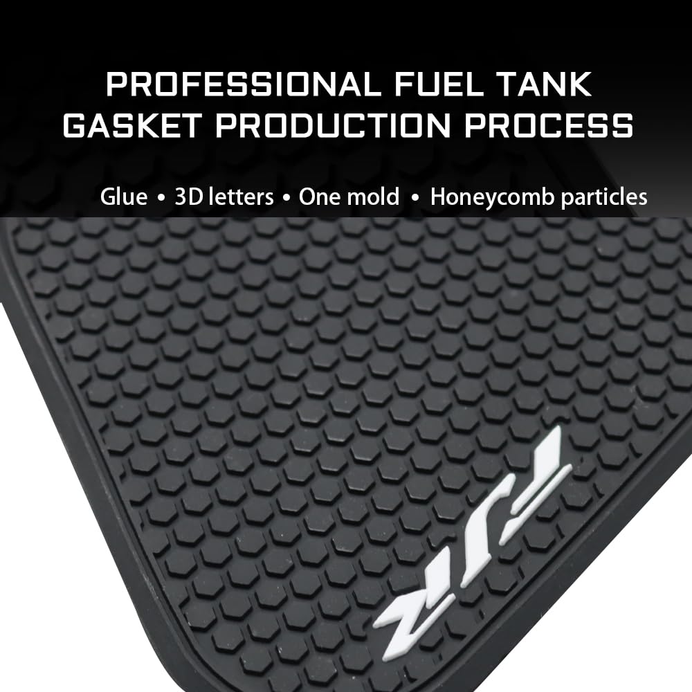 Do Yamaha FJR1300 FJR 1300 [5JW1 2006-] Motocykl Boczna zbiornik paliwa Pad Tank Pads Protector Naklejka Decal Gas Knee Grip Traction Pad Tankpad (jeden zestaw) czarny FJR 1300ES 2007-2024