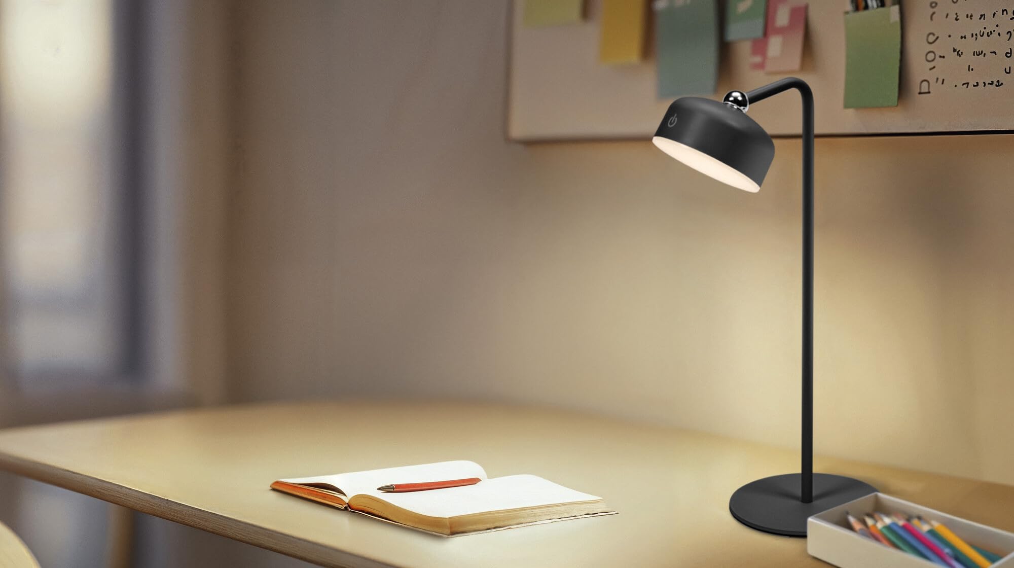 Osram LED-Leuchte mit USB-Akku, 3000 K, Touch-DIM, magnetischer Wandhalterung, als Tischleuchte, Klemmleuchte oder Nachtlicht flexibel einsetzbar