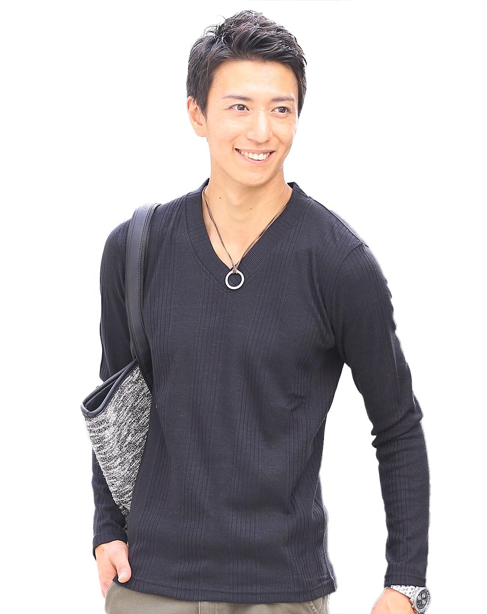 LGB Vネック長袖カットソー LGB Vネック長袖カットソー