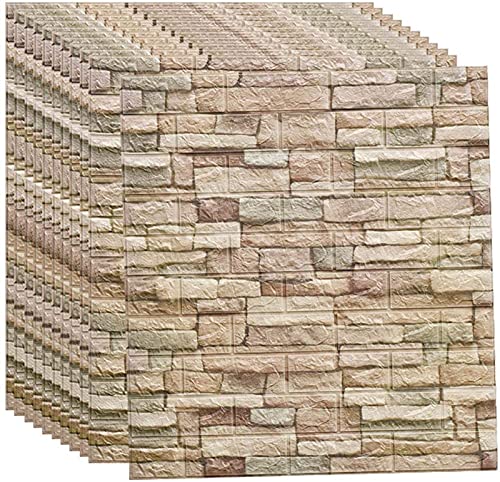 Tapete Steinoptik 3D Tapete Wandpaneele Selbstklebend Ziegel Wandaufkleber Cover