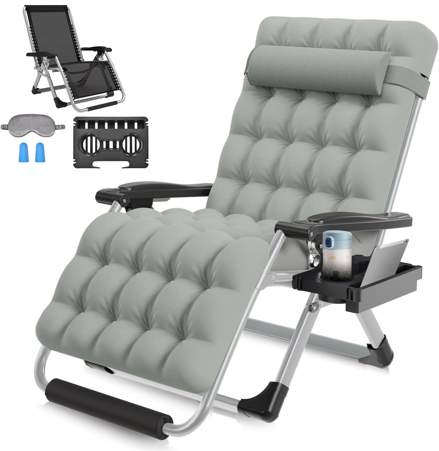 ZENPETIO Oversized Zero Gravity Chairs XXL, Adjustable Zero Gravity