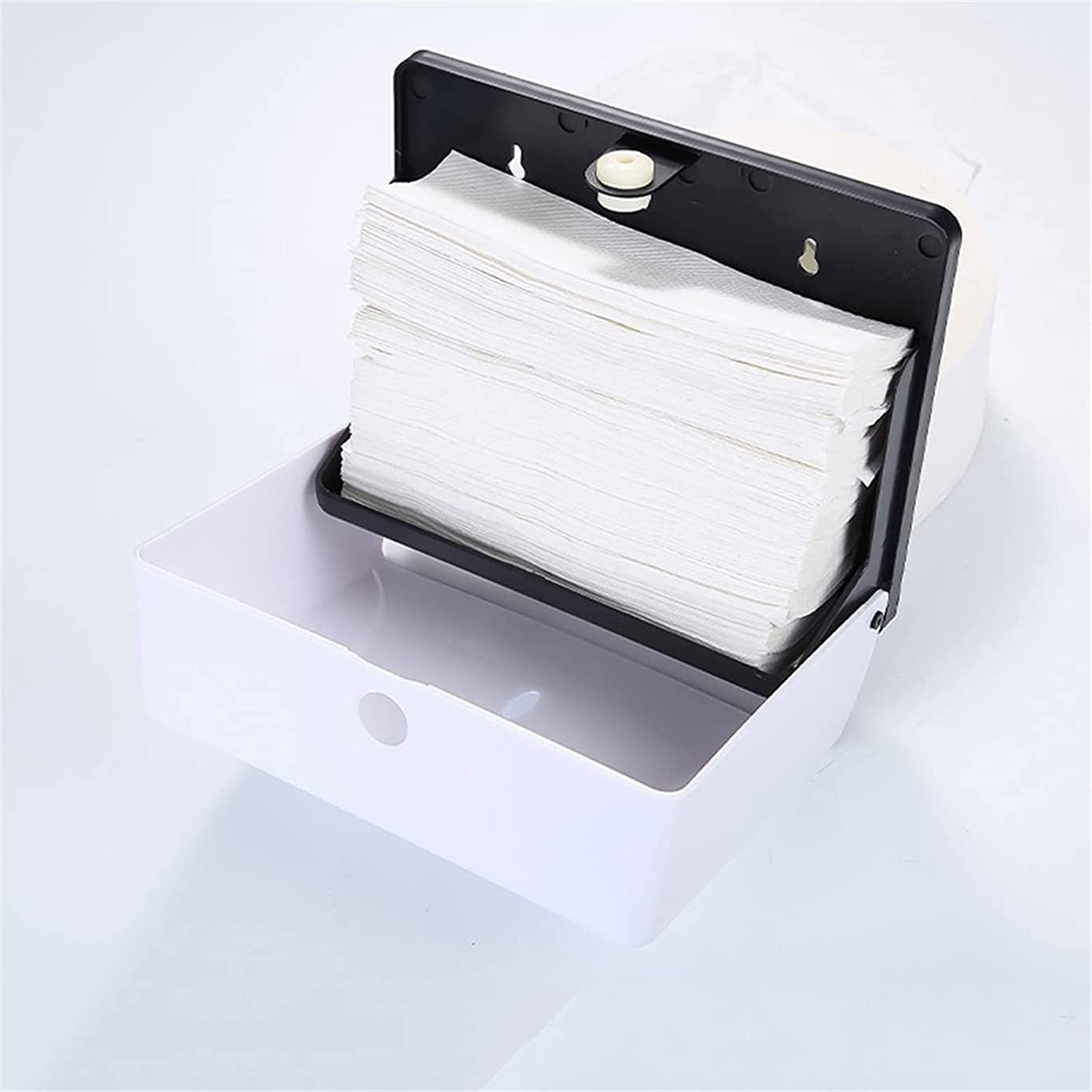 BKEKM Dispenser Salviette Dispenser di Asciugamani di Carta Commerciale Dispenser di Asciugamani a Parete di Grande capacità per Porta Asciugamani di Carta per Hotel Domestici Moda
