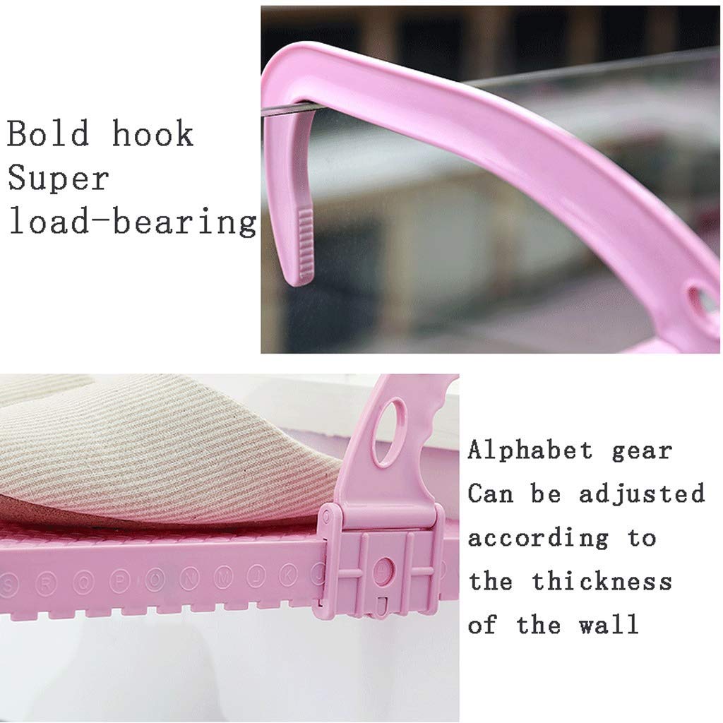 Generisch Diese Wäscheleine, verstellbare Wäscheleine für Kleidung und Schuhe, Wäscheständer, Handtuchhalter, platzsparend, wandmontiert, einziehbarer Wäschetrockner (Farbe: Weiß, Größe: 75-120 cm)